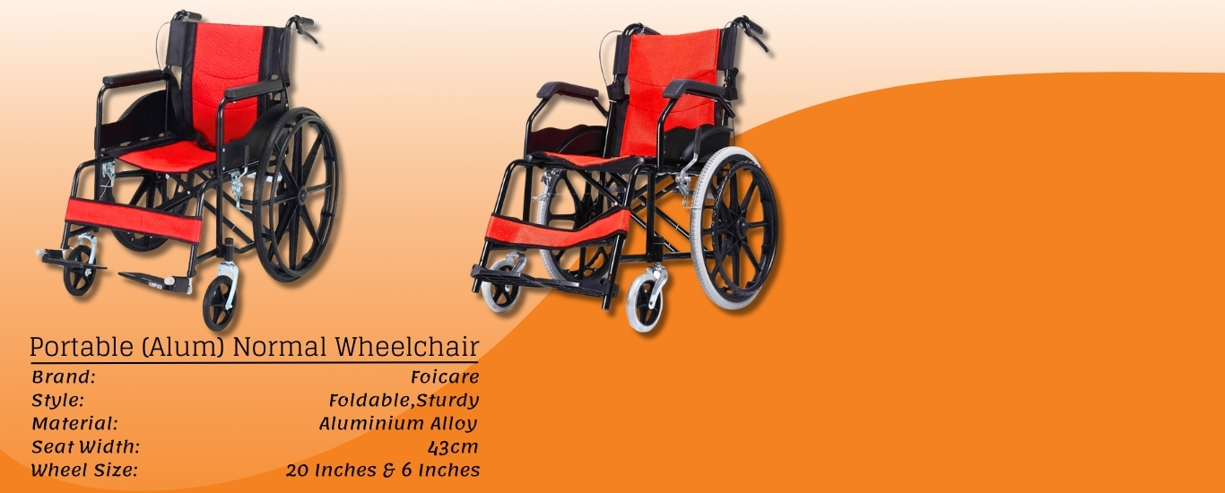 Portable (Alum) Normal Wheelchair