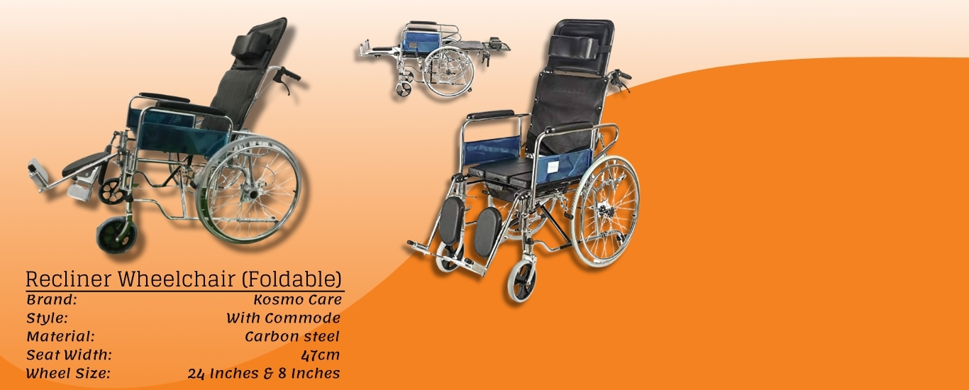 Recliner Wheelchair (Foldable)