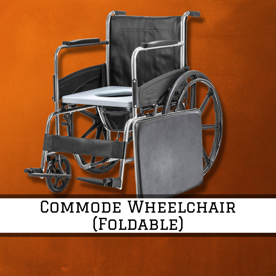 Commode Wheelchair (Foldable)